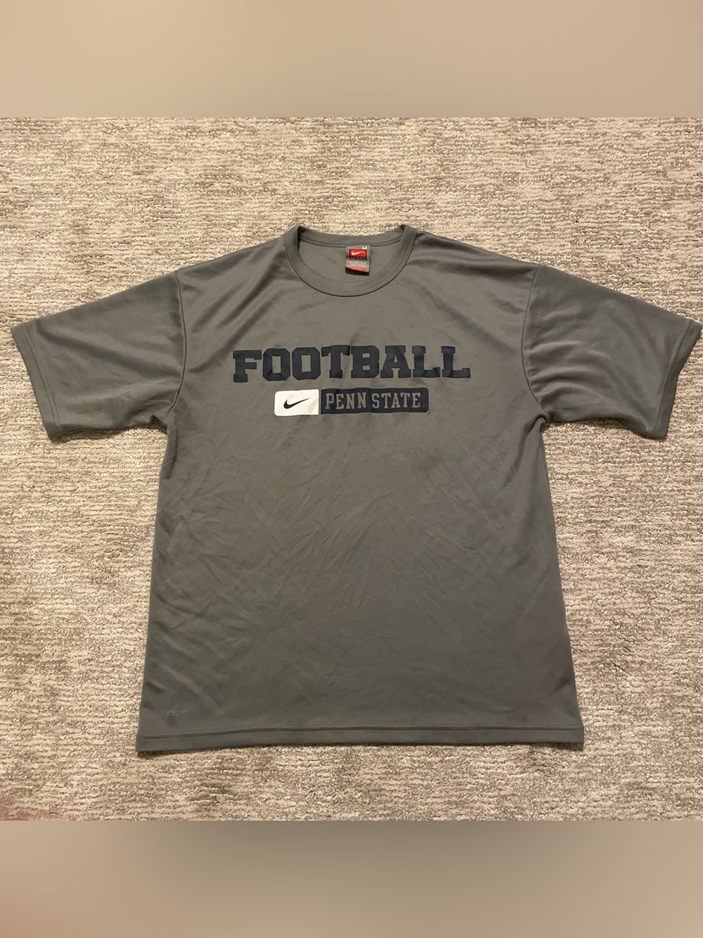 Vintage Nike Team Penn State Nittany Lions Football T-Shirt Mens Medium Y2K